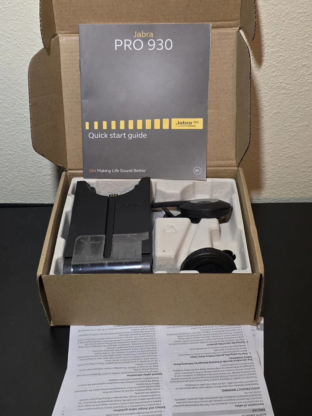 Jabra Pro 930 UC Mono Wireless Headset for Softphone (USB Only)
